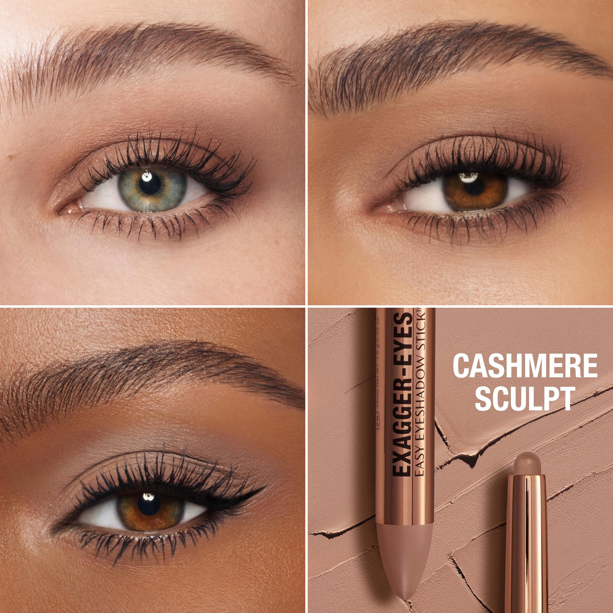 Rosy Brown Charlotte Tilbury Exagger-Eyes Easy Eyeshadow Stick, Blendable Cream