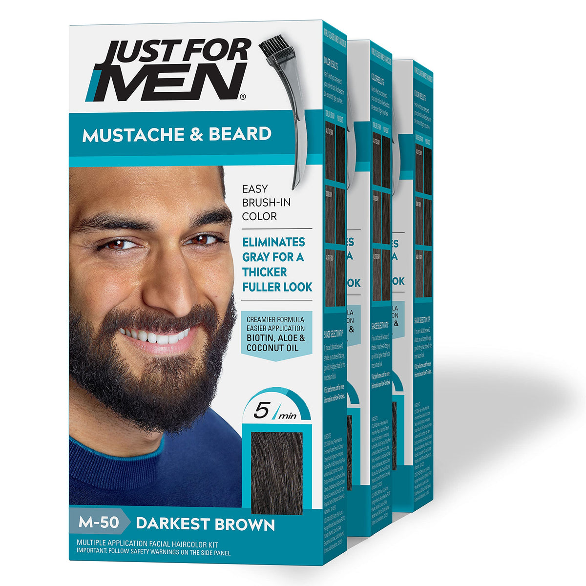 White Smoke Just for Men Mustache & Beard M50, M55, M60
