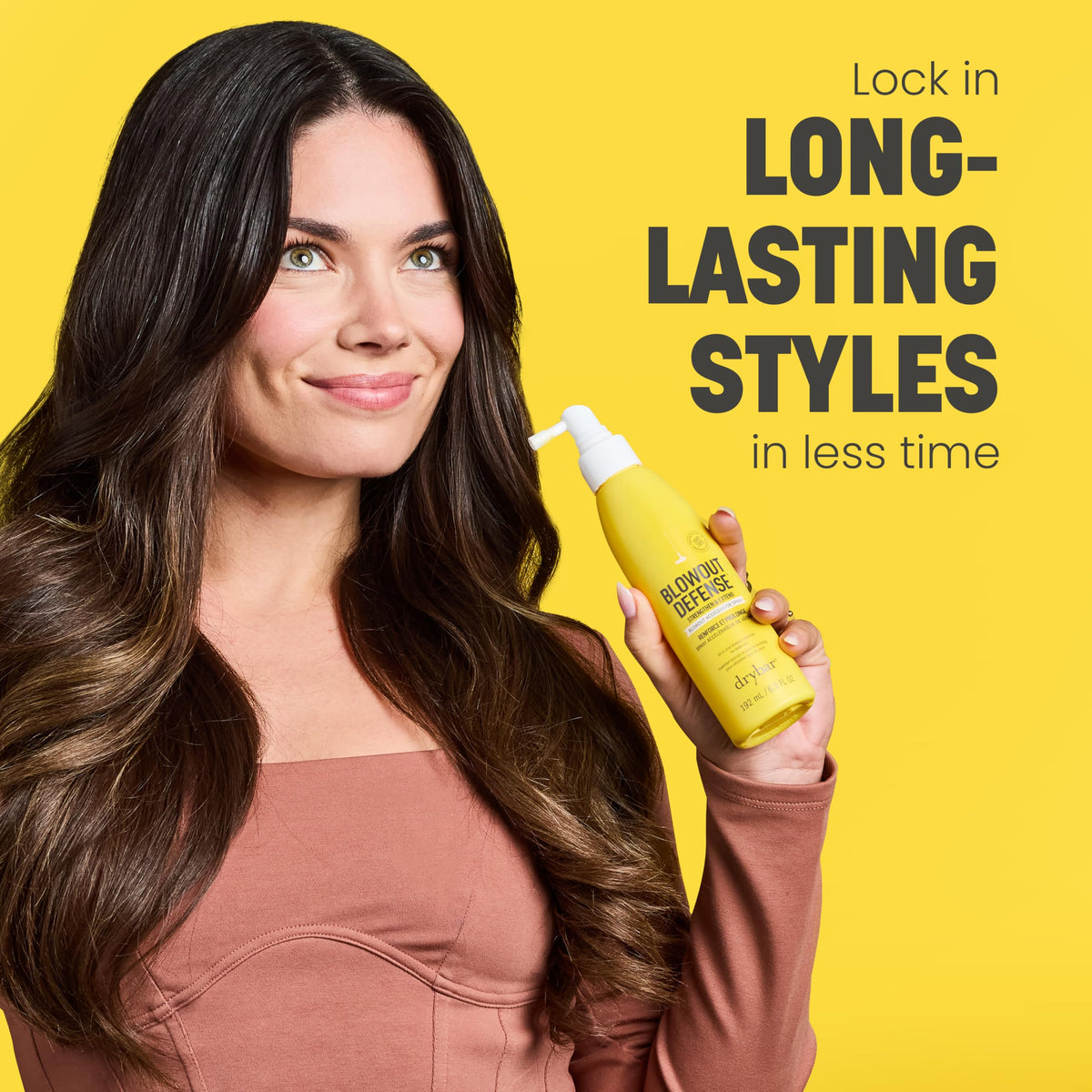 Sandy Brown Drybar Blowout Defense Strengthen & Extend Blowout Accelerator Spray