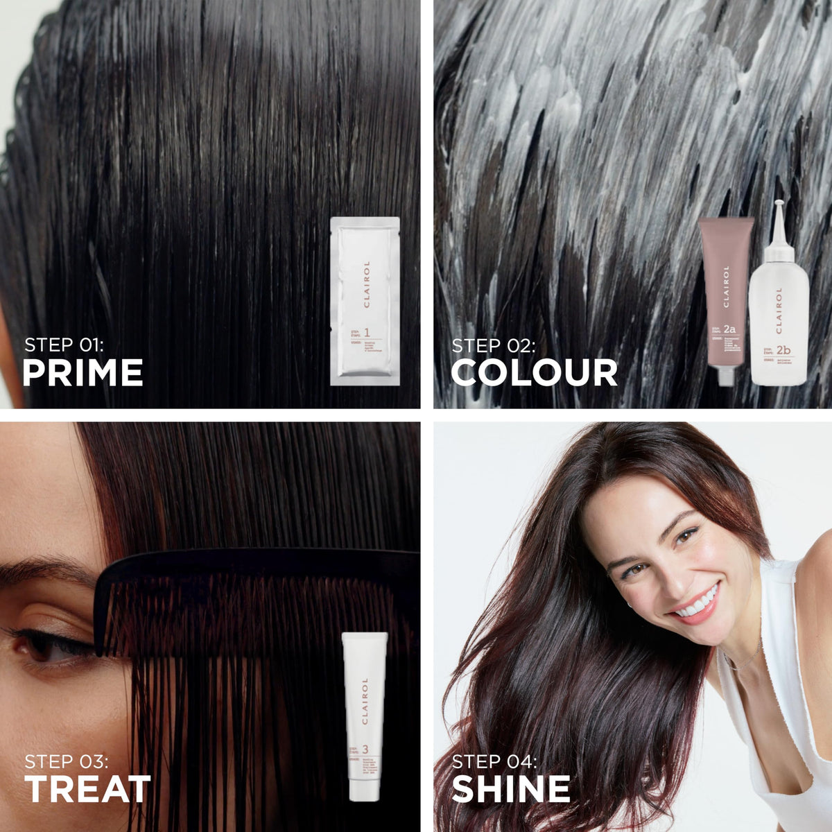 Black Clairol ColorStrong Permanent Hair Dye Ammonia-Free, 6.1 Light Ash Brown