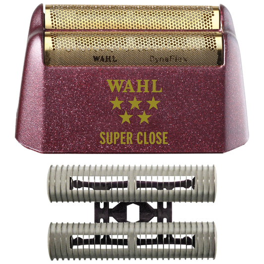 White Smoke Wahl Professional 5 Star Series Shaver Shaper Replacement Foil & Cutter Bar Assembly, Super Close, Gold