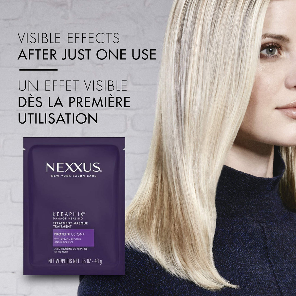 Gray Nexxus Keraphix Masque for Damaged Hair 1.5 oz