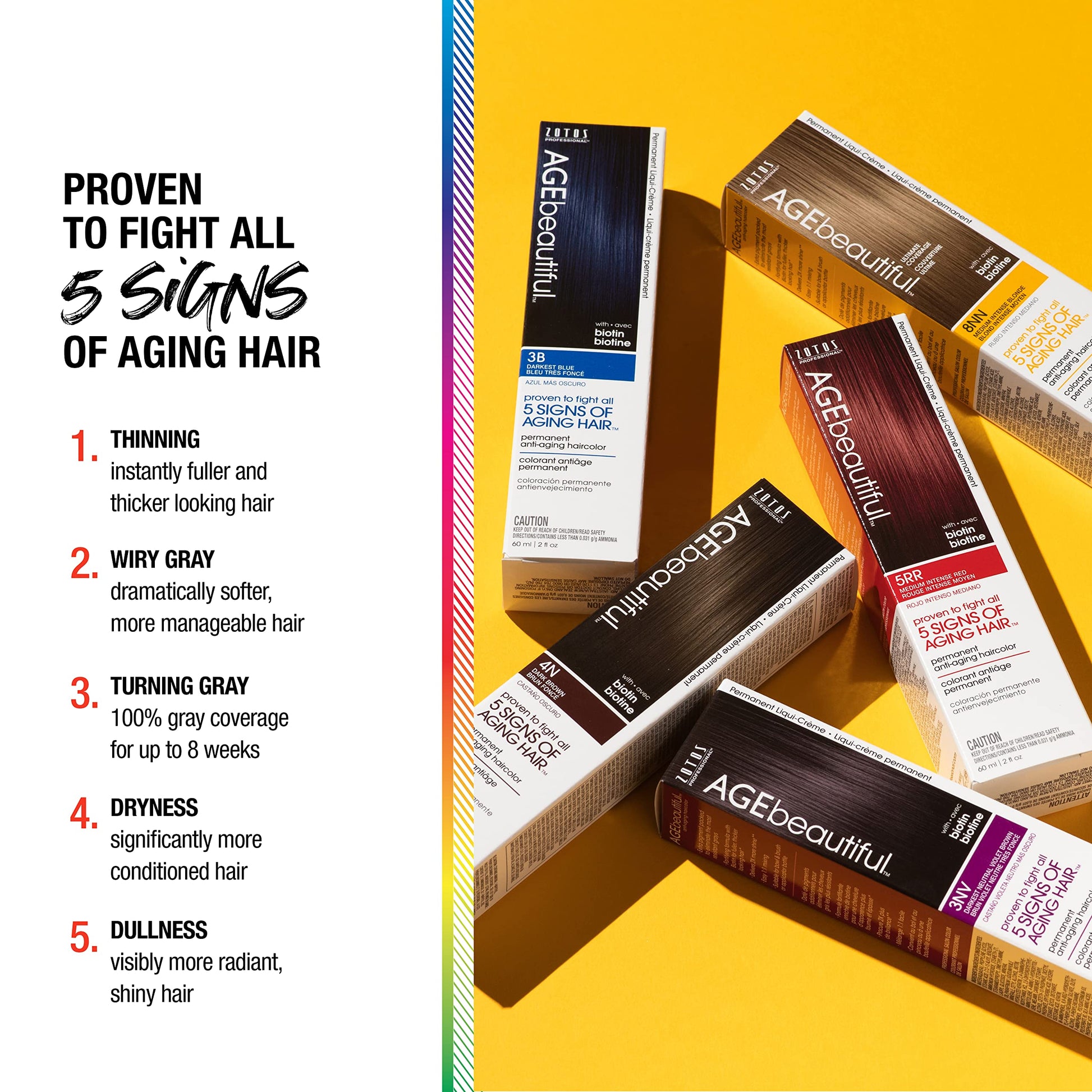 White Smoke AGE beautiful Permanent Hair Color Dye Liqui Creme | 100% Gray Coverage | Anti-Aging Haircolor | Biotin for Thicker, Fuller Hair | Professional Salon Coloring | 6NWB Light Neutral Warm Beige Brown