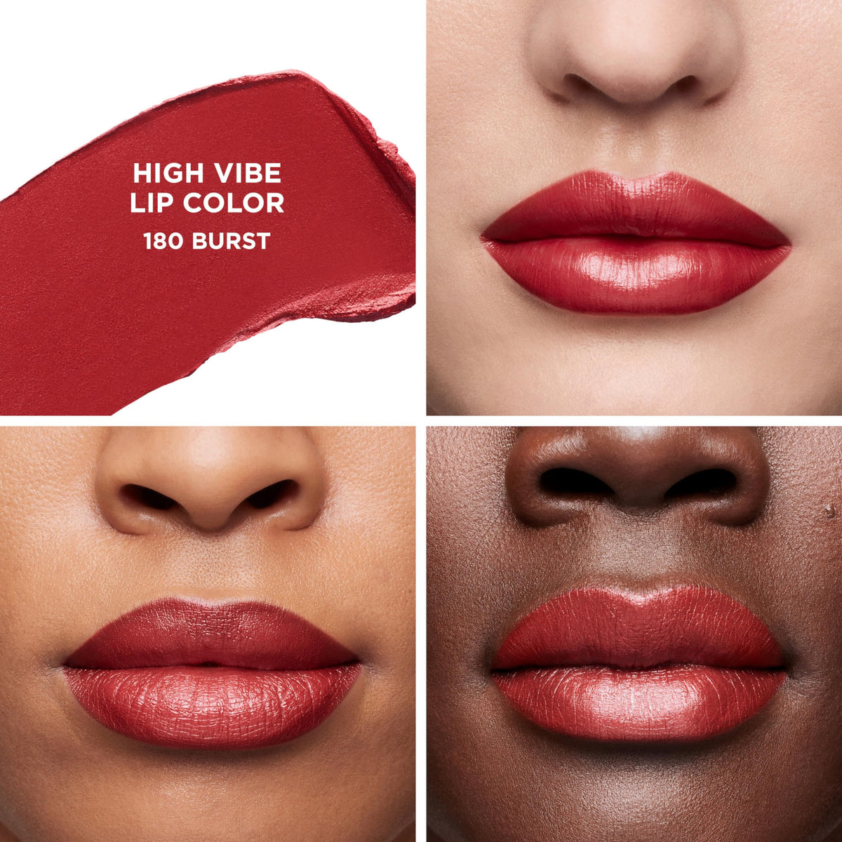 White Smoke Laura Mercier High Vibe Lip Color Lipstick, Burst, 0.05 oz