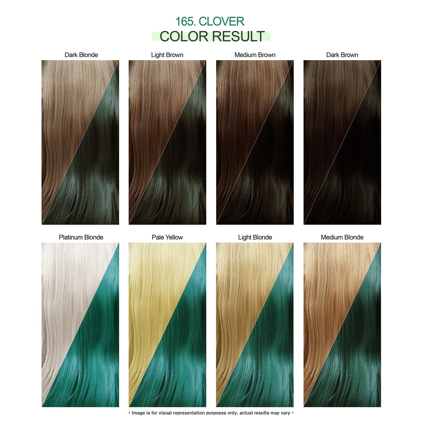 White Smoke Adore Semi Permanent Hair Color - Vegan and Cruelty-Free Hair Dye - 4 Fl Oz - 165 Clover (Pack of 3)
