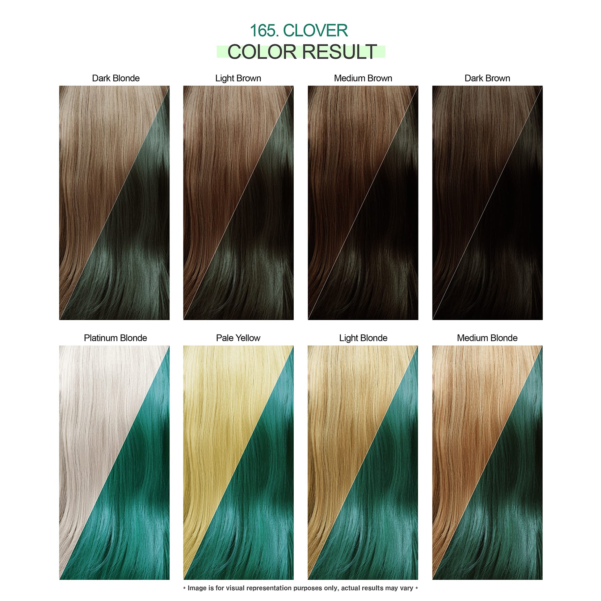 White Smoke Adore Semi Permanent Hair Color - Vegan and Cruelty-Free Hair Dye - 4 Fl Oz - 165 Clover (Pack of 3)