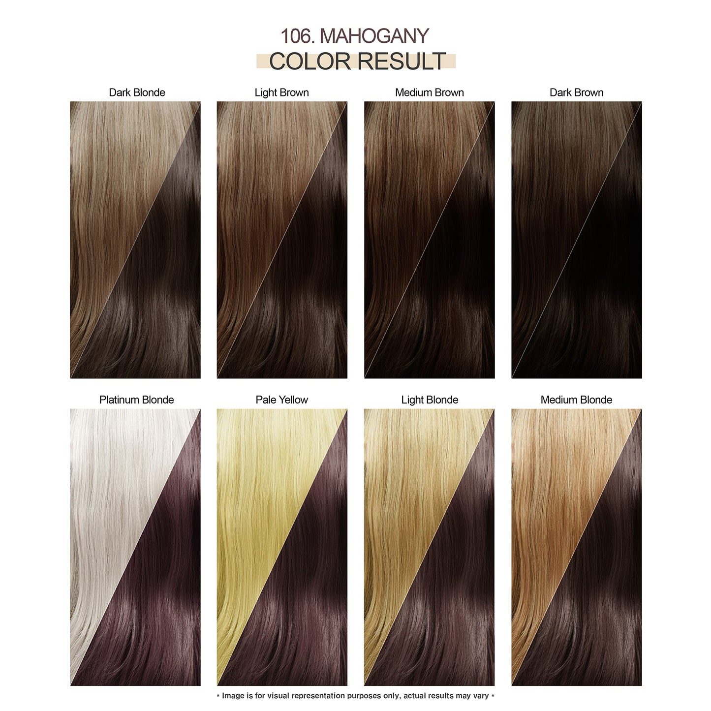 White Smoke Adore Semi Permanent Hair Color - Vegan and Cruelty-Free Hair Dye - 4 Fl Oz - 106 Mahogany (Pack of 3)