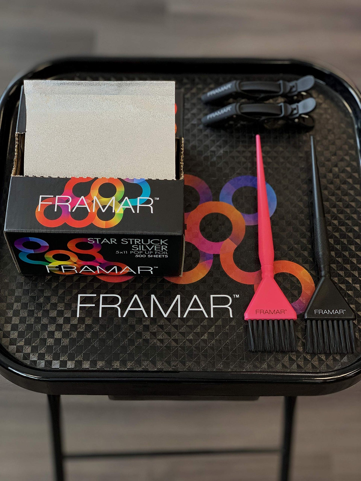 Dark Slate Gray Framar Silver Hair Foils For Highlighting - Pop Up Hair Foil For Hair Highlighting, Highlight Foils For Hair, Aluminum Foil Sheets, Salon Foils For Hair Stylist, Non Slip 500 Pop Up Foil Sheets