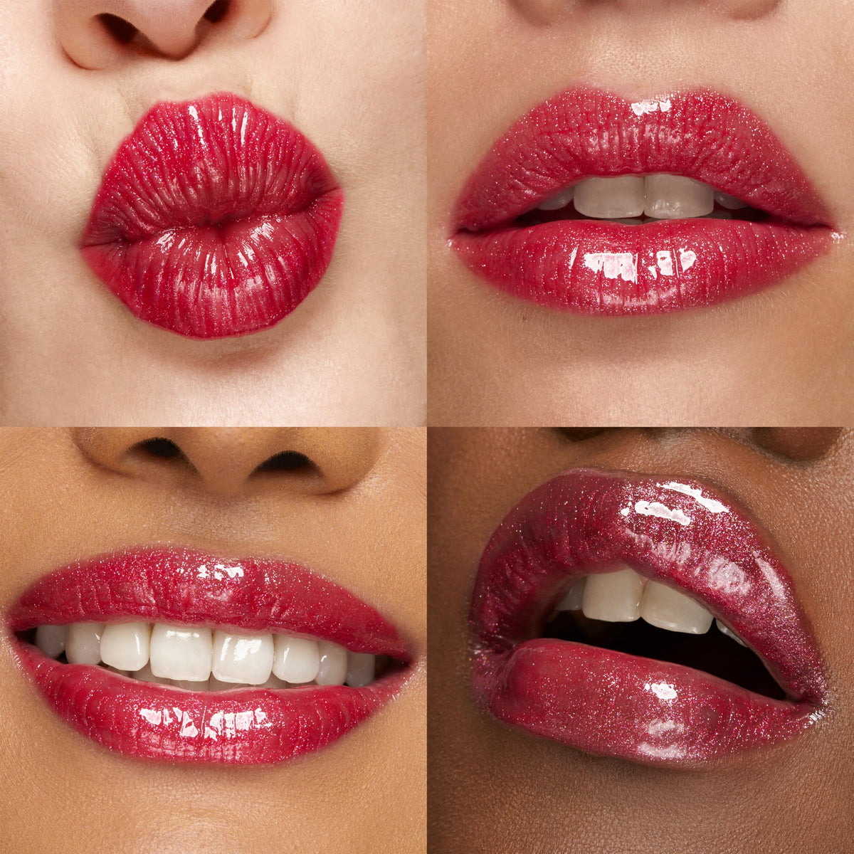 Dark Salmon KIKO 3D Hydra Lip Gloss, Hydrating Lip Gloss, 10 Sparkling Strawberry
