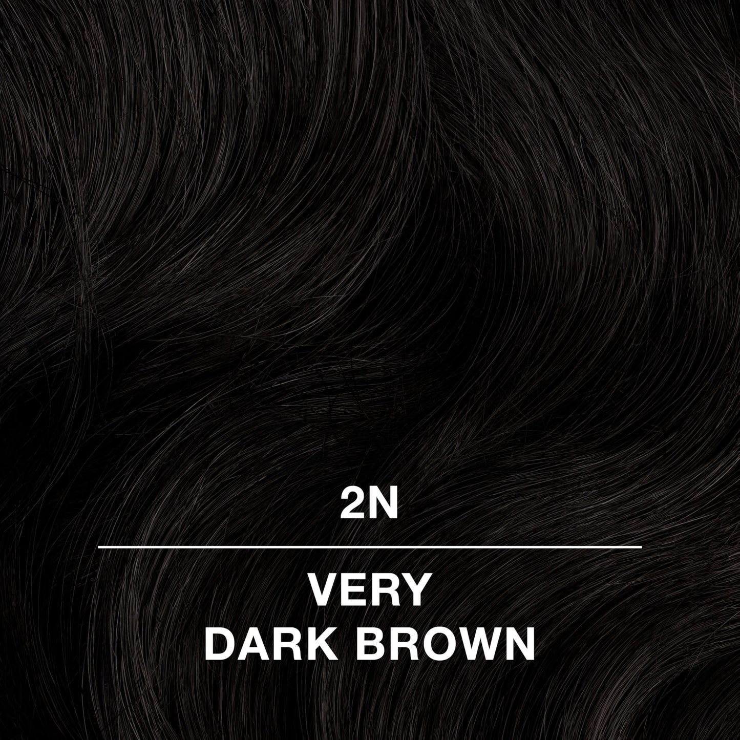 Black COLORCHARM Permanent Cream Hair Color, 2N Very Dark Brown, 2 oz.