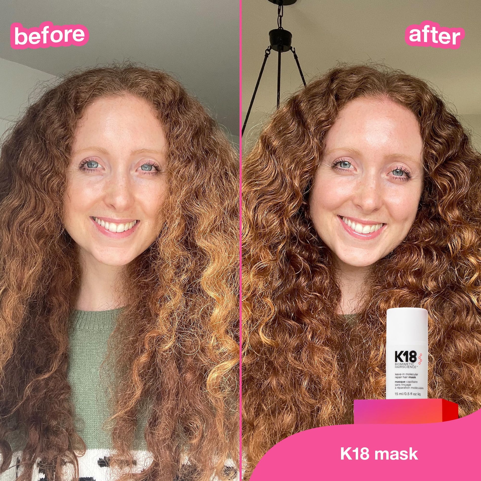 Saddle Brown K18 Leave-In Molecular Repair Hair Mask, Patented, Lasting Repair For Dry, Frizzy, Damaged Hair, Reverse Damage In 4 Minutes From Bleach, Color, Chemical Services + Heat