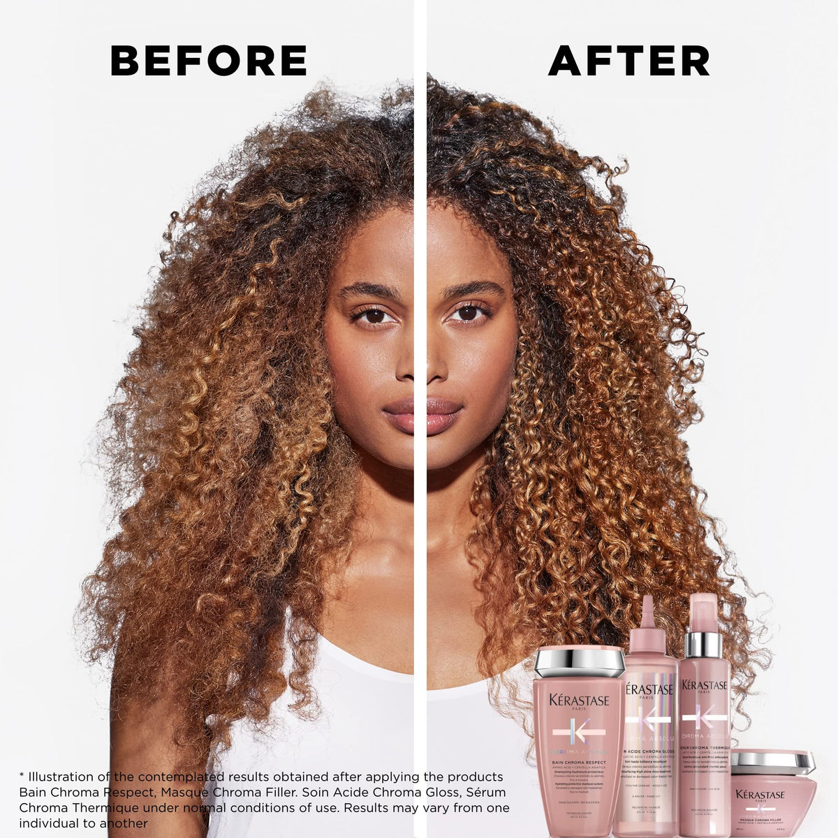 White Smoke Kerastase Chroma Absolu Cica Conditioner – For Color-Treated Hair