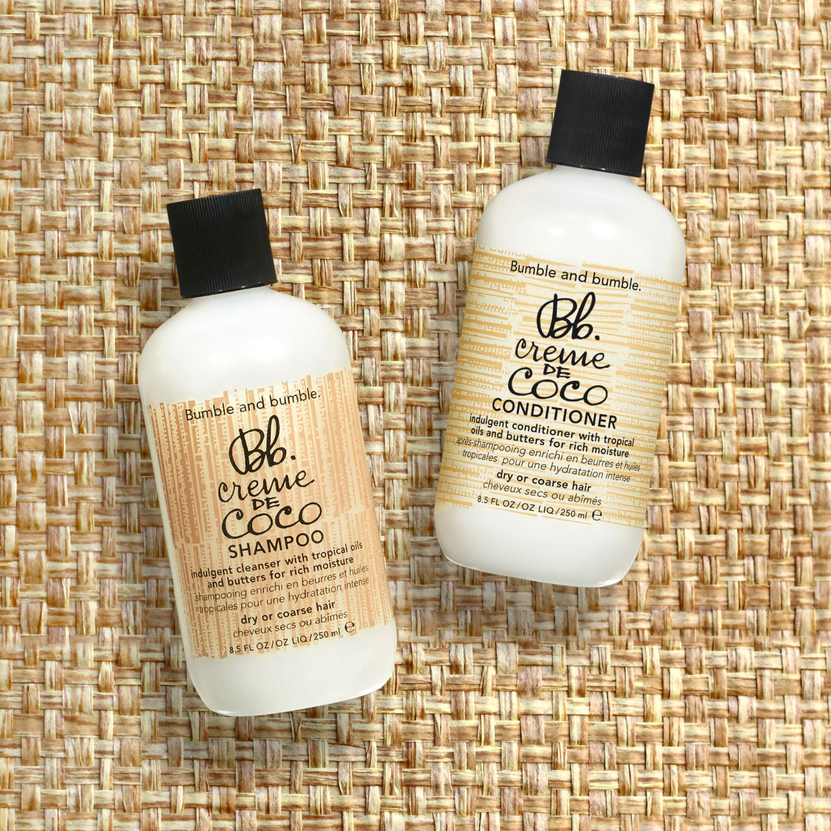 Dark Khaki Bumble and bumble. Creme De Coco Conditioner | Provides Rich Moisture & Shine | Reduces Frizz | With Coconut Kukui Nut Murumuru Butter | For Dry Medium to Thick Curly, Wavy, Straight Hair, 33.8 Fl Oz