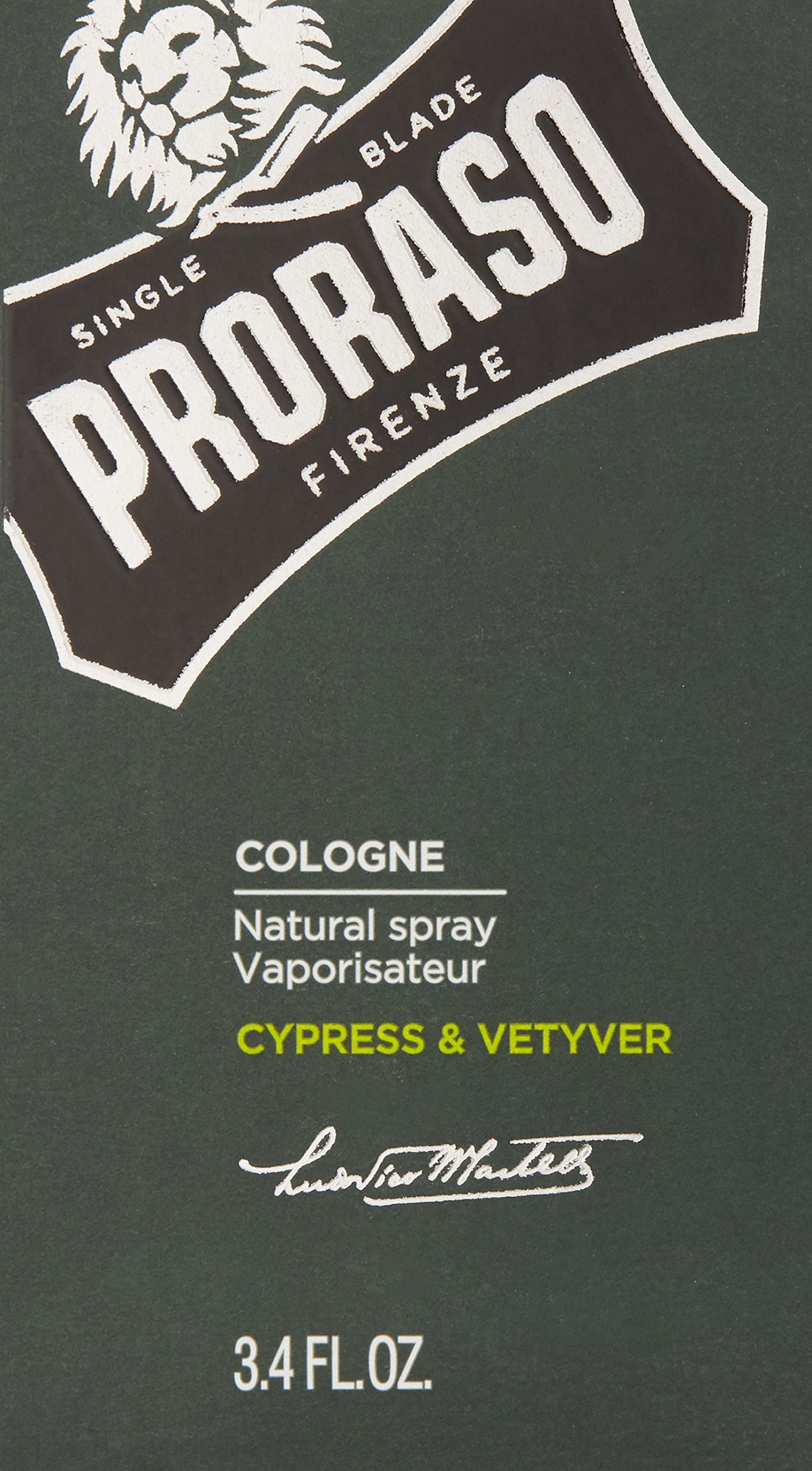 Dark Slate Gray Proraso Cypress and Vetvyer Cologne
