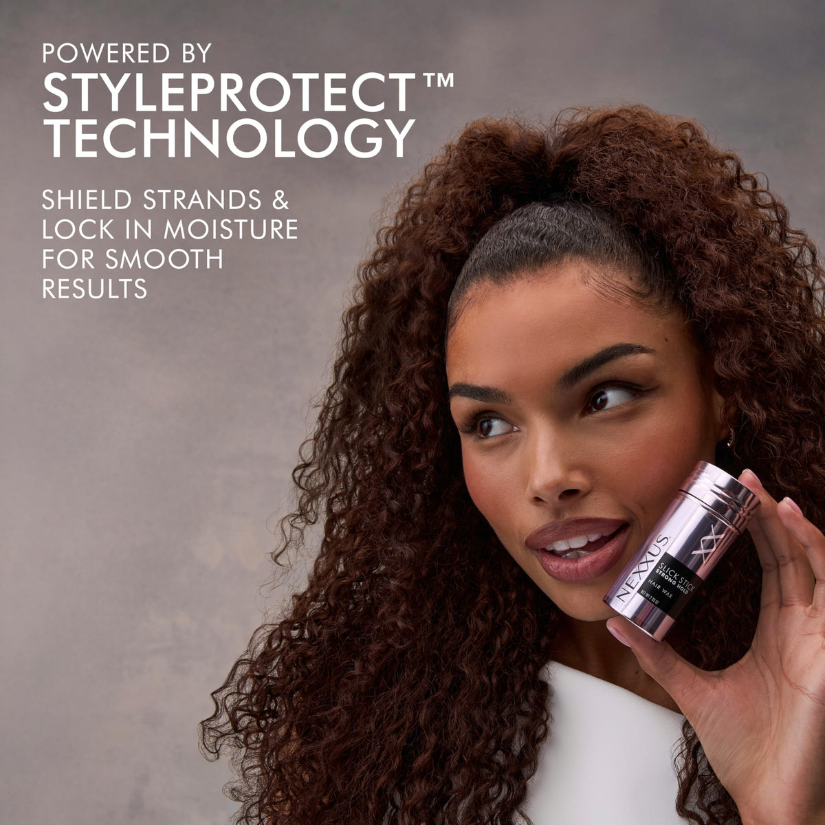 Rosy Brown Nexxus Styling Slick Stick Strong Hold Hair Wax, 2.33 oz