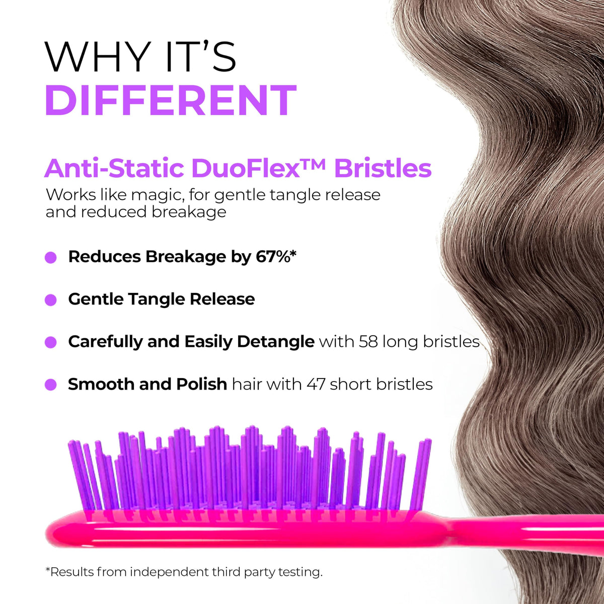 White Smoke FHI Heat UNbrush Detangling Brush for Wet & Dry Hair