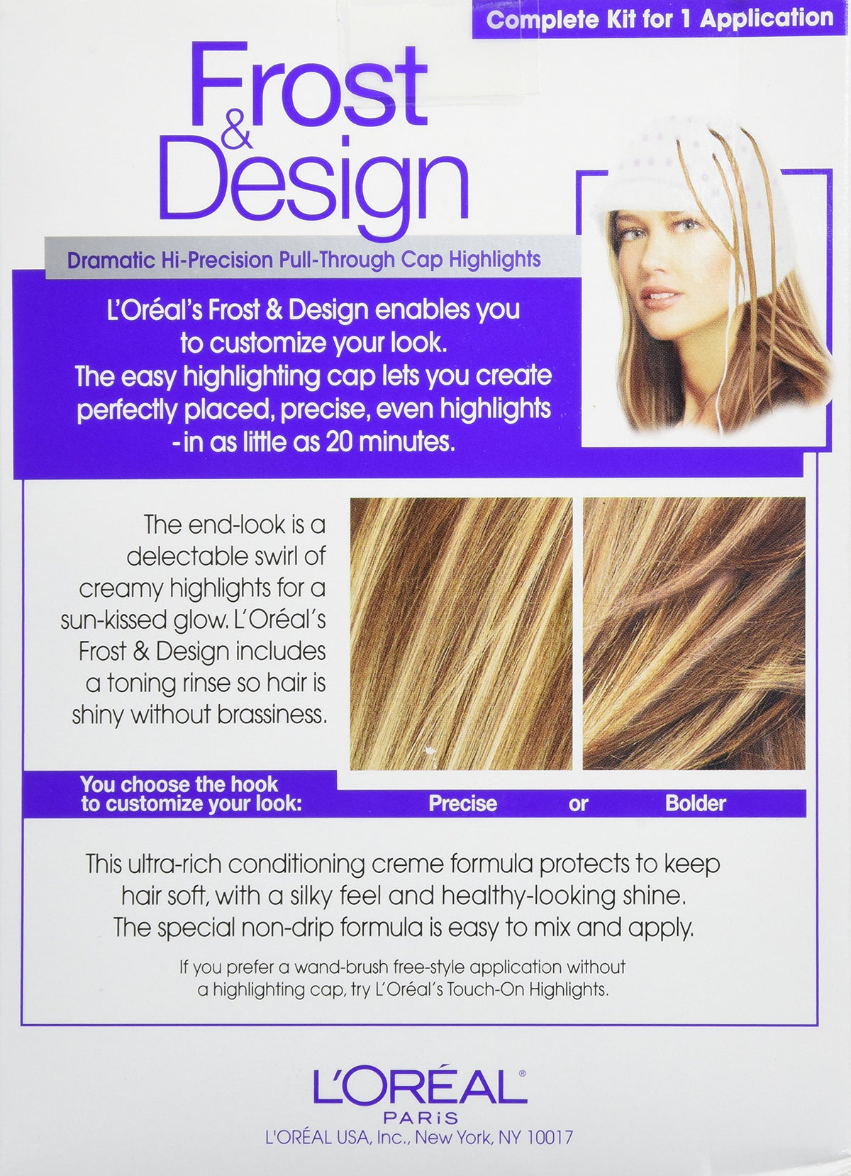 Lavender L'Oreal Paris Professional Techniques Frost and Design, Caramel, 1-Count