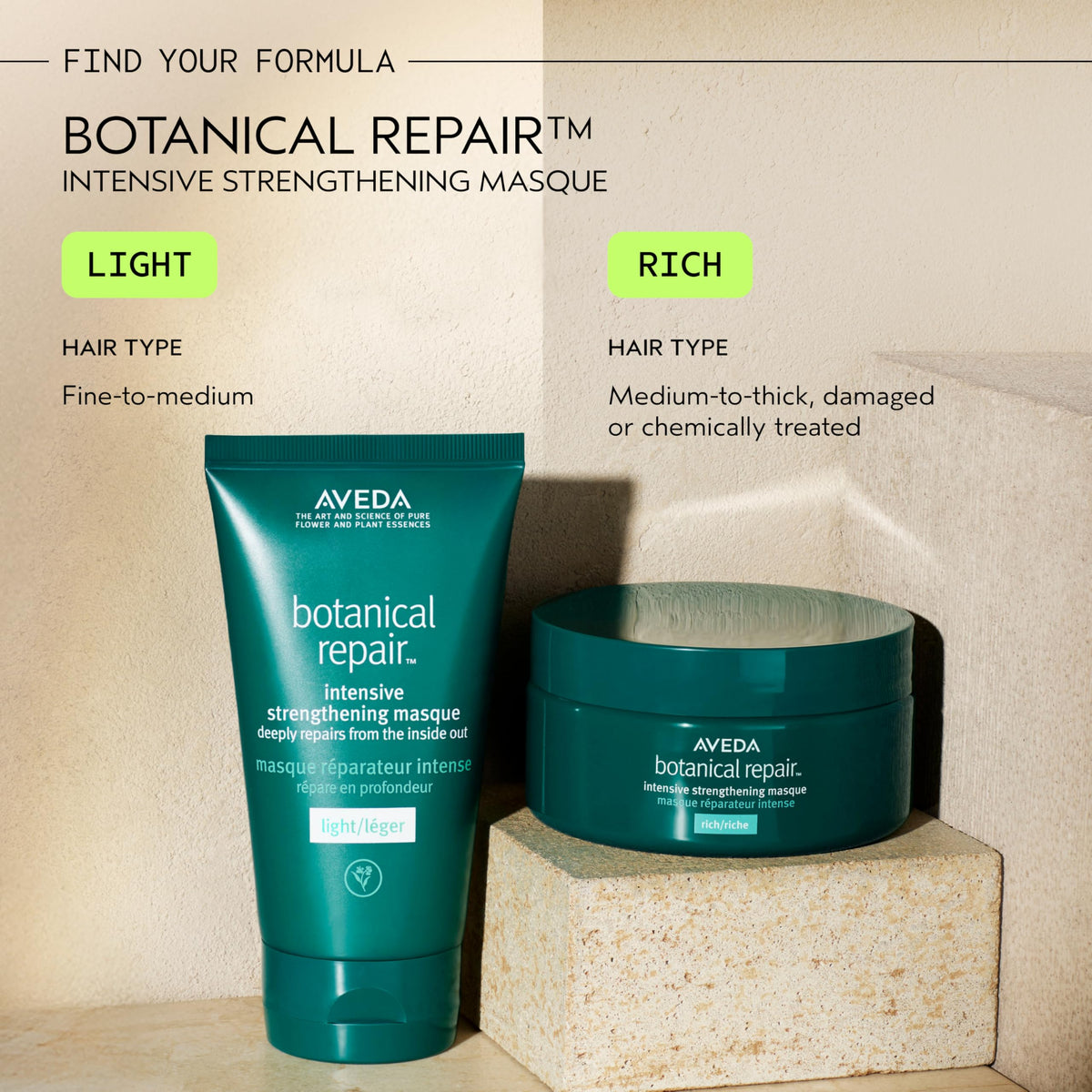 Gray AVEDA Botanical Repair Intensive Strengthening Masque Rich | Bond-Building Mask for Stronger Hair | Deep Conditioner | Detangles, Softens Medium to Thick Hair | 94% Naturally Derived*, 6.7 Fl Oz