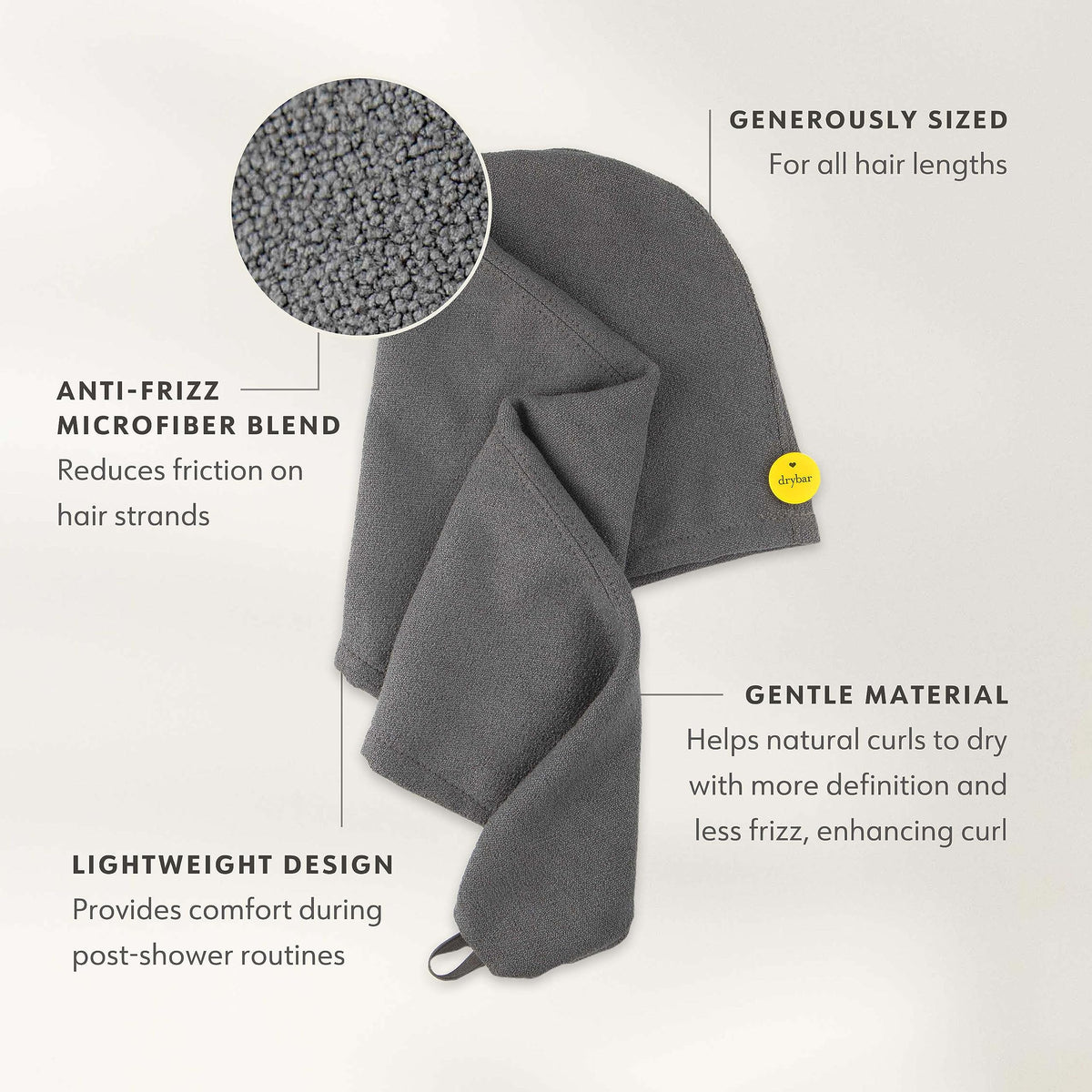 Lavender Drybar Dry Martini Microfiber Hair Wrap
