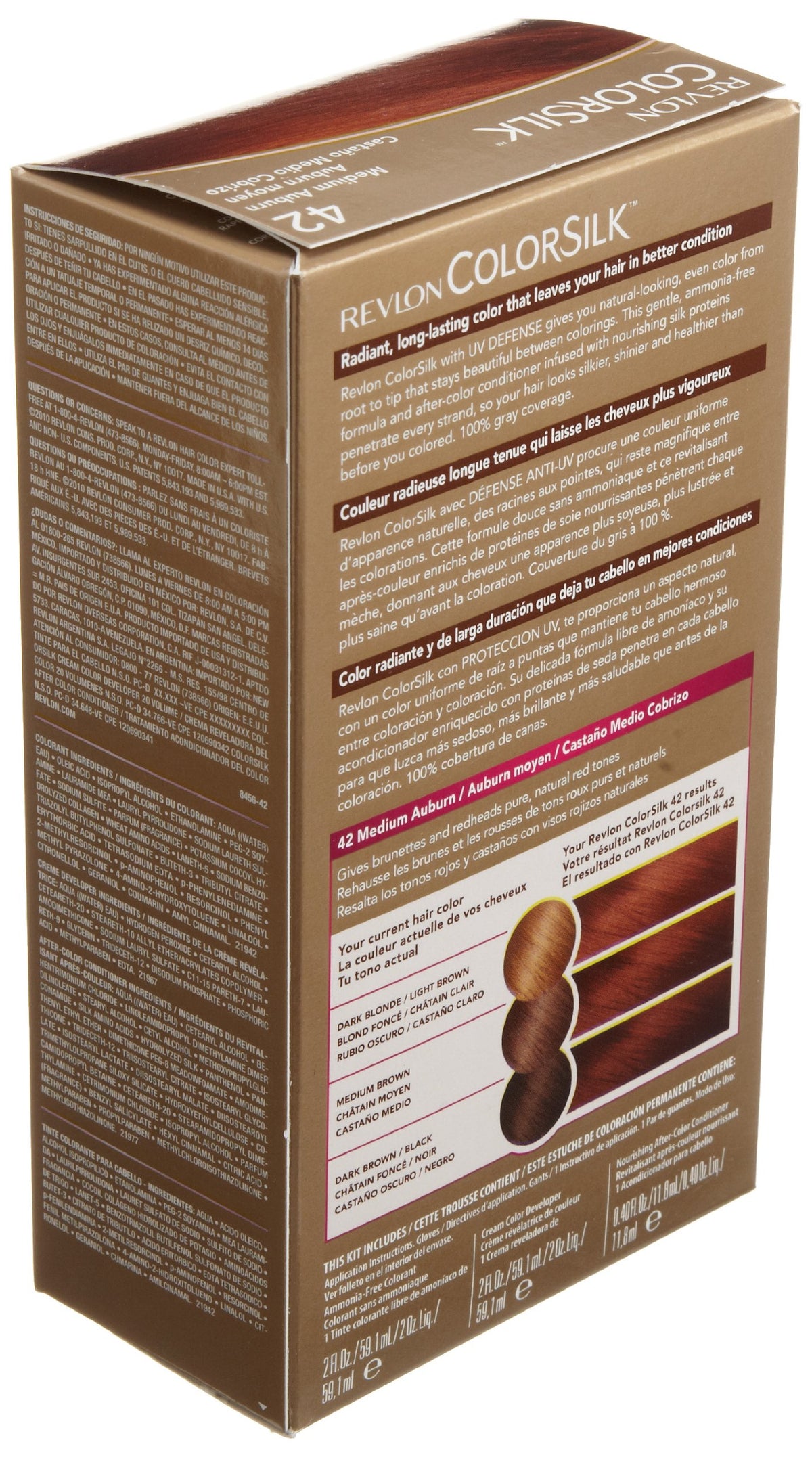 White Smoke Revlon Colorsilk Haircolor, Medium Auburn