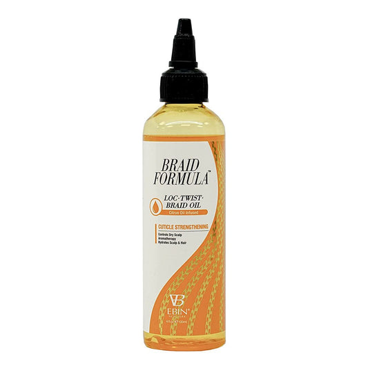 White Smoke EBIN Braid Formula Loc, Twist, Braid Oil (4oz) - Cuticle Strengthening