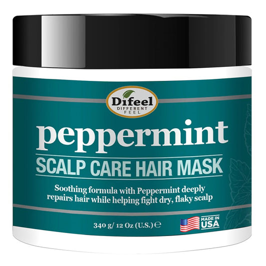 White Smoke Difeel(Sunflower)  Peppermint Scalp Care Hair Mask (12oz)
