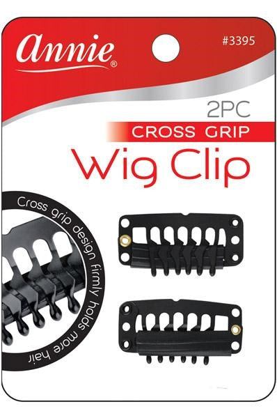 White Smoke ANNIE 2PC Cross Grip Wig Clip