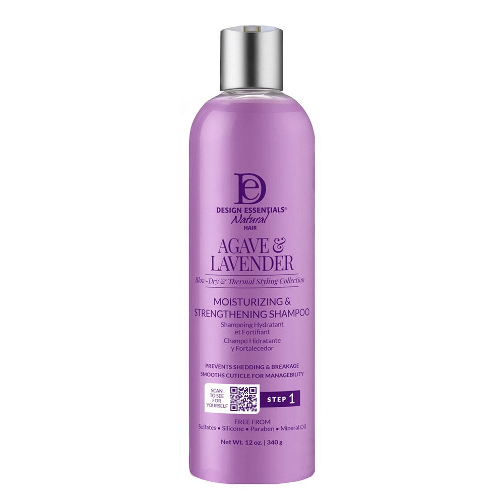 White Smoke DESIGN ESSENTIALS Agave &amp; Lavender Moisturizing &amp; Strengthening Shampoo (12oz)