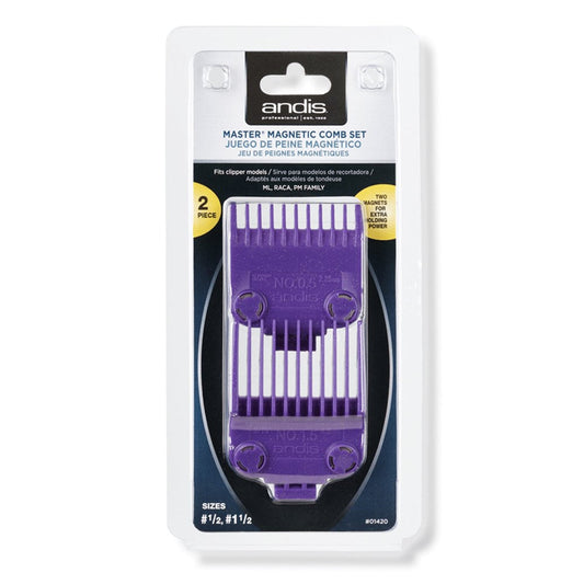 Lavender ANDIS Master Magnetic Comb Set