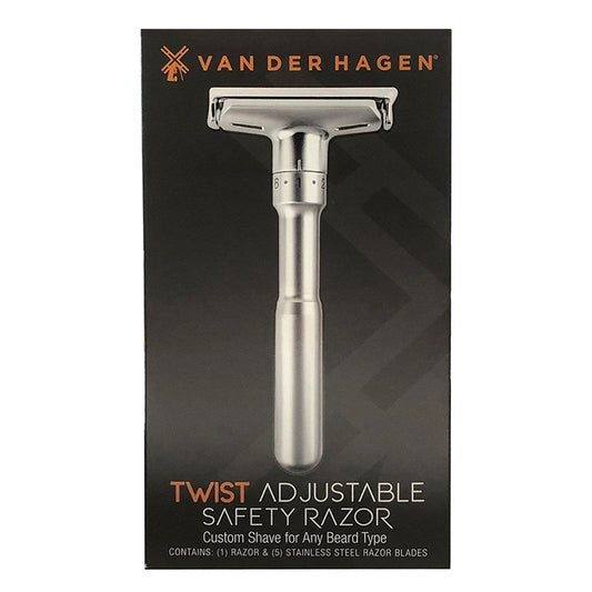 Dark Slate Gray VAN DER HAGEN TWIST Adjustable Safety Razor