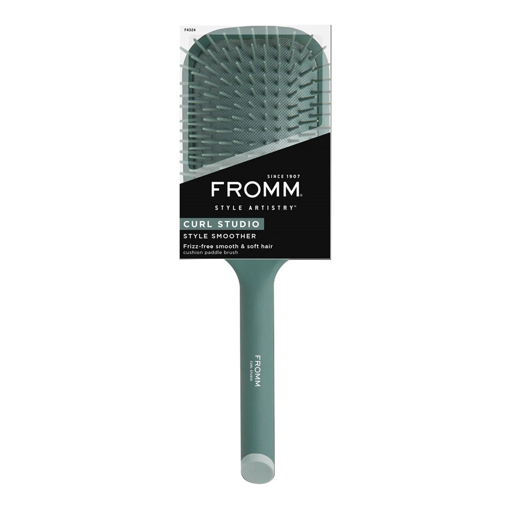 White Smoke FROMM Style Smoother Cushion Paddle Brush