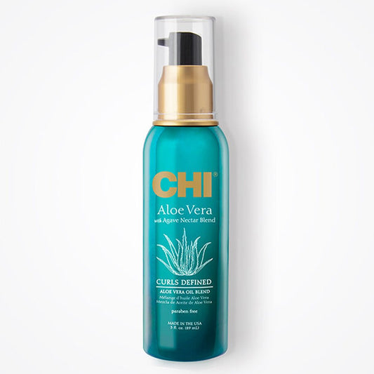 Light Gray CHI Aloe Vera Curl Defined Alore Vera Oil (3oz)
