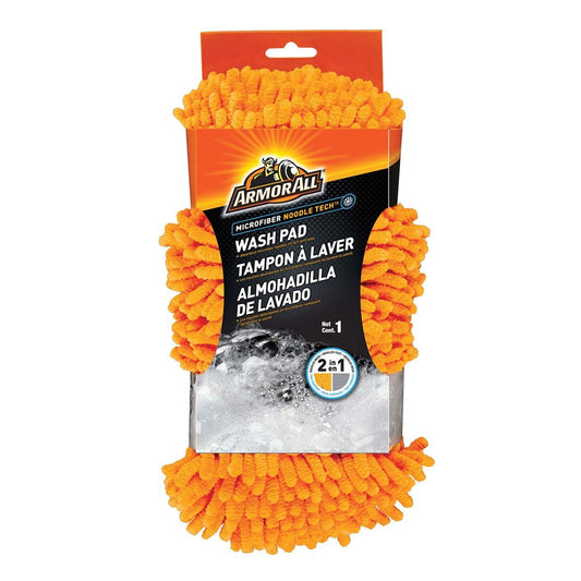White Smoke ARMOR ALL 2 In 1 Mircofiber Noodle Wash Pad