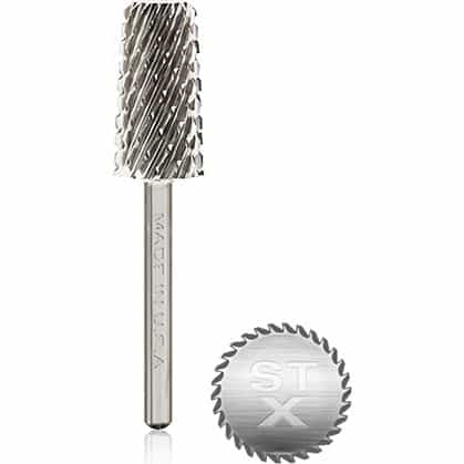 White Smoke Startool Carbide 1/8 STX Ex. Coarse Sp Silver Chamfer 0358SP