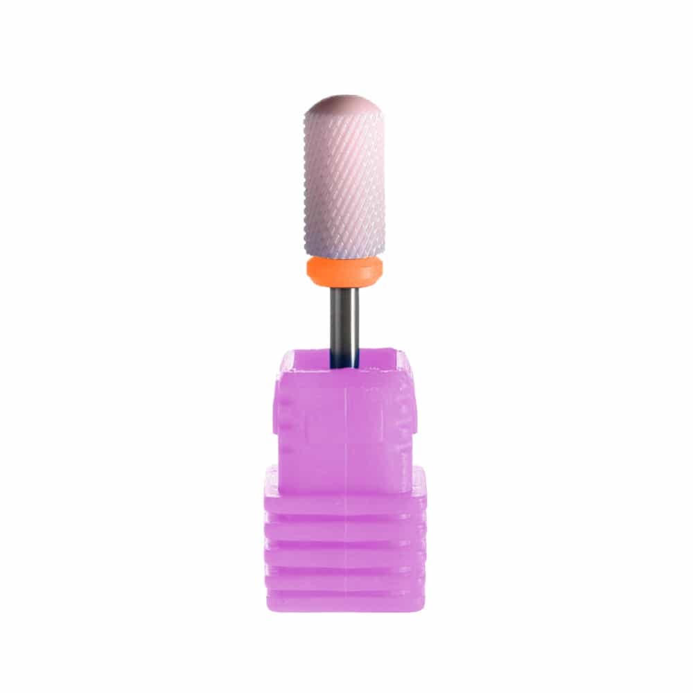 White Smoke Ceramic Bit-White 3/32" L Round Smooth Top C2X