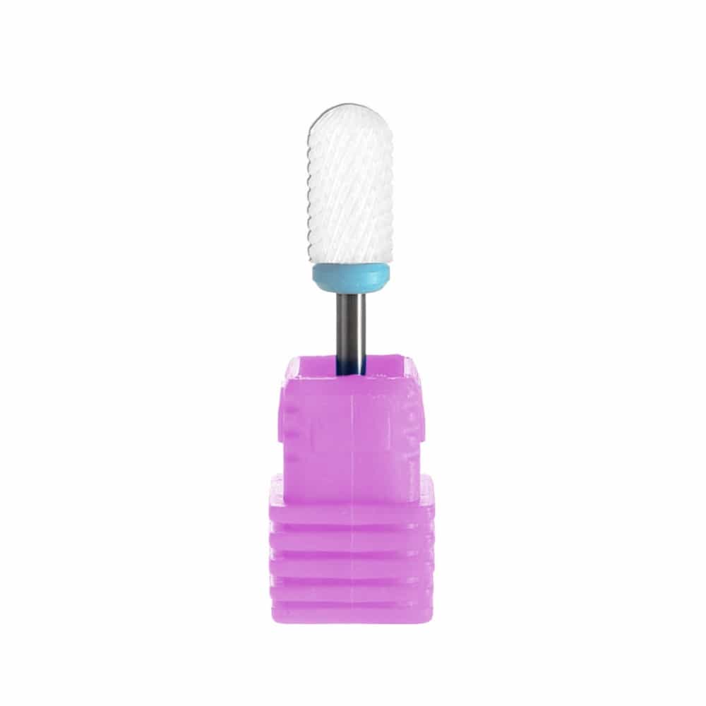 White Smoke Ceramic Bit-White 3/32" L Round Smooth Top C4X