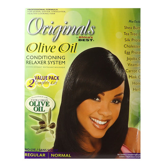 Black AFRICA'S BEST Originals Value Pack Relaxer Kit [Regular]