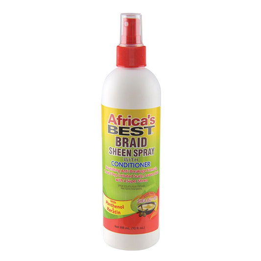 White Smoke AFRICA'S BEST Braid Sheen Spray with Conditioner (12oz)