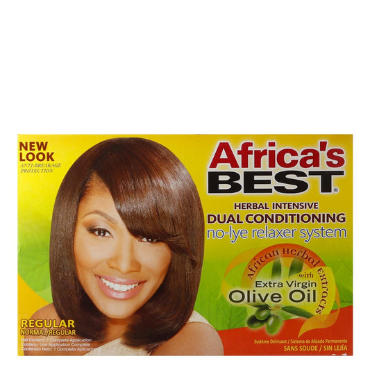 Black AFRICA'S BEST Relaxer Kit (Regular)