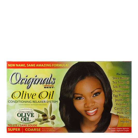 Black AFRICA'S BEST Originals Relaxer Kit [Super]
