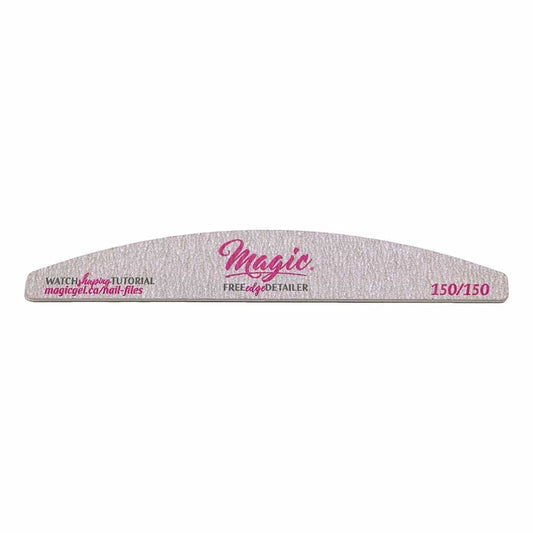 White Smoke Magic Surface Shaper Nail File Zebra Grit 150/150