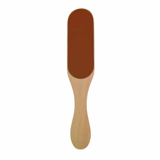 Saddle Brown MBI-233 Wooden Foot File Double Sided Course/Medium