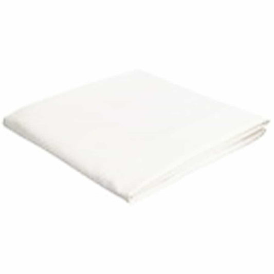 White Smoke Epilsure Premium Cotton Poly 60/40 Flat Sheet 48"x95" 10001