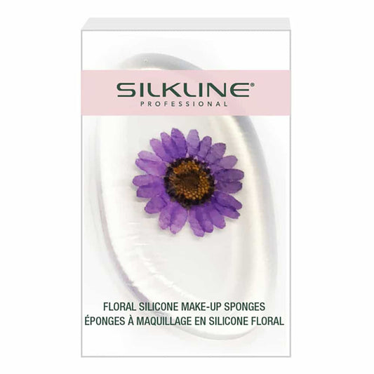 White Smoke Silkline FloralSiliconeMakeupSponges SPONGEFL1DBC Purple