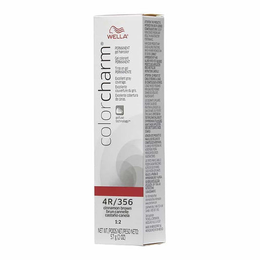 Light Gray Wella C.C. Gel Hair Color 4R/356 Cinnamon Brown 2 oz 02928