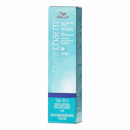Sky Blue Wella C.C. Hair Color 7A-7/1 Medium Ash Blonde 2 oz 02947