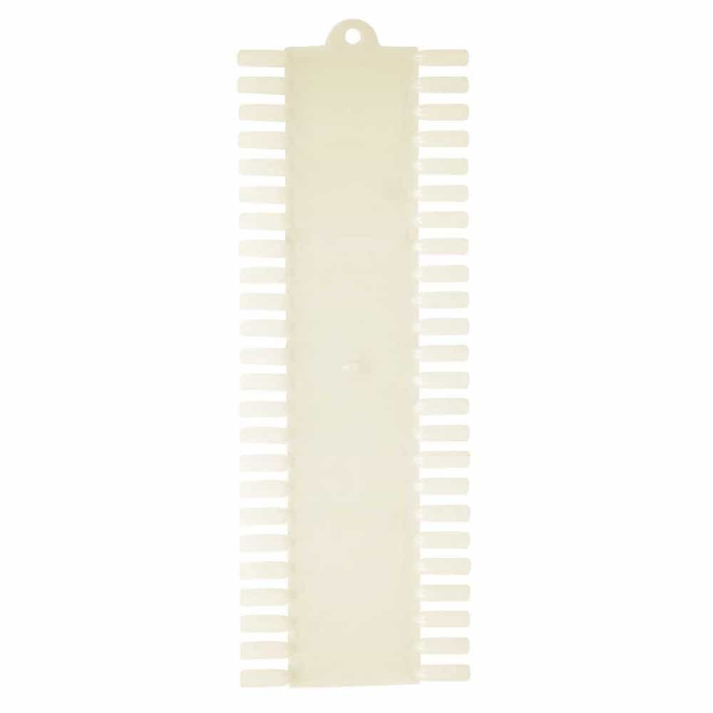 Antique White Berkeley 48-Tips Rectangular Polish Display Natural PD112NT