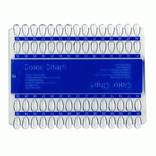 Dark Blue Berkeley Polish Color Display Rect. 60 Tips - Clear PD105CL