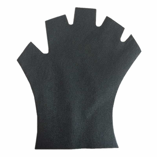 White Smoke Disposable Non-Woven Gloves W/Fingertips Cut Off 25pr DSG-BK