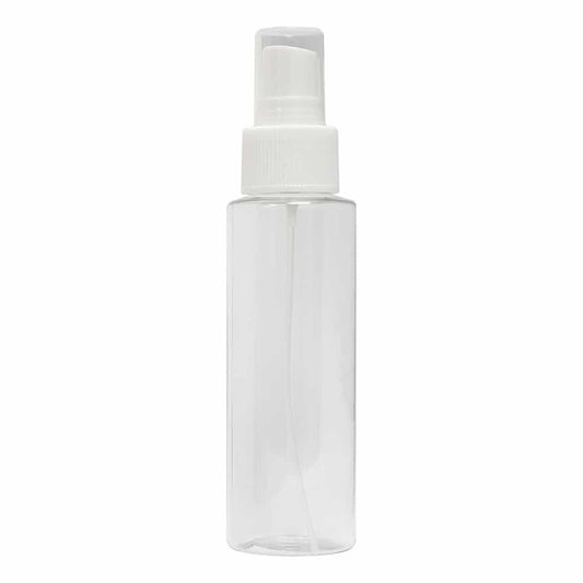 Light Gray Cylinder Spray Bottle 2 oz - Clear 00703